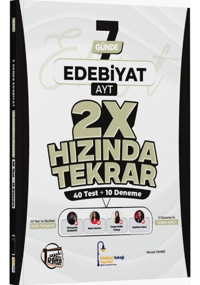 Edebiyat Sokağı Ayt Edebiyat Ders Platosu 7 Günde 2x Hızında Tekrar Deneme