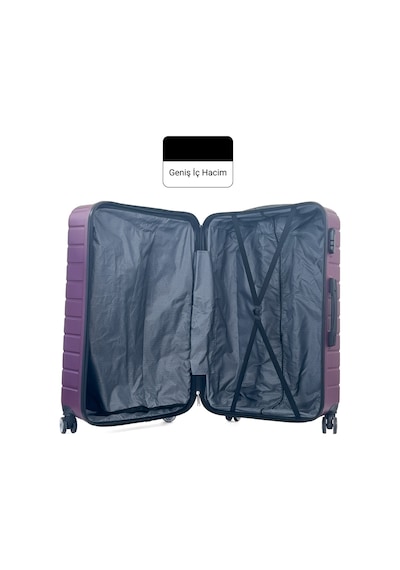 Reymond Luggage Altıgen Abs Seyahat Valizi, Kabin Boy Fuşya