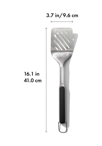 Oxo Good Grips Izgara Spatulası 41 Cm - Bulaşık Makinesinde Yıkanabilir Paslanmaz Çelik Tava Spatulası- Burger Ve Genel