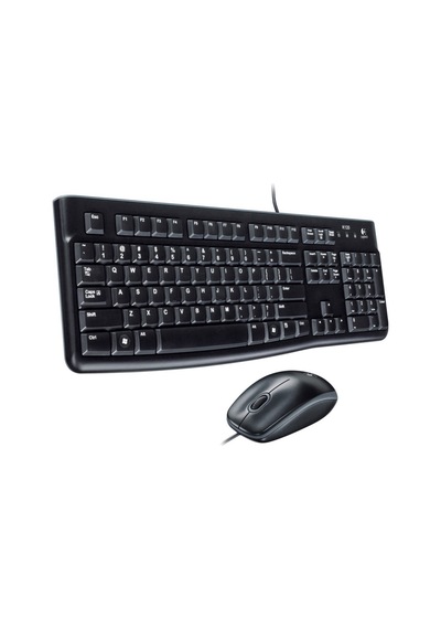 Logıtech Mk120 Kablolu Klavye Mouse Mm Set Siyah Usb 920-002560 Optik