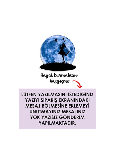 Kişiselleştirilebilir Led Işıklı Epoksi Cam Katmanlı Tablo Kaylee Dolunay Mavi - 738127534 Mavi