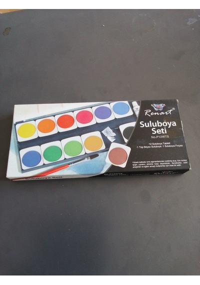 Renart Suluboya Seti 12 Renk Tablet Suluboya Fırça Dahil P12wts Diğer