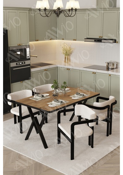 Avvio Aria Tokyo Demonte Sandalye 80x120 Yemek Masası Mutfak Masası Salon Masası 4 Kişilik Kahverengi Avvio Aria Tokyo Demonte Sandalye 80x120 Yemek Masası Mutfak Masası Salon Masası 4 Kişilik Kahverengi