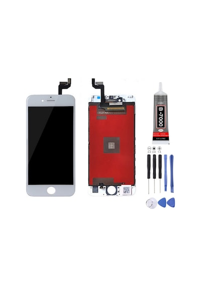 Apple Uyumlu iPhone 6s Lcd Ekran Beyaz + Montaj Kiti