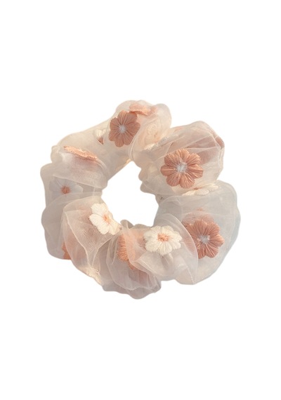 Fransız Peri Mesh Scrunchies Elastik Scrunchy Kalın Bağırsak Saç Halkaları Kızlar İçin Saç Aksesuarları Blue