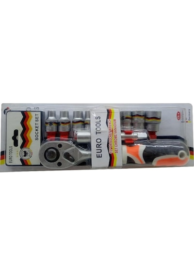 Euro Tools Socket Set 1/2'' Krom Lokma Seti 12parça