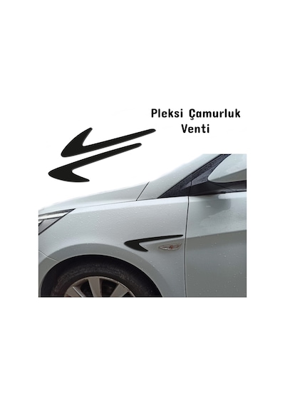 Nissan Maxima Çamurluk Venti Parlak Siyah Pleksi Vent