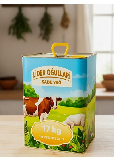 Lider Oğulları Sade İnek Yağı 17 KG