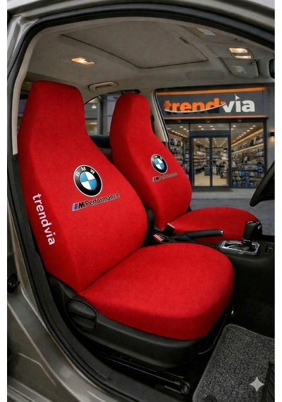 Bmw Logolu Oto Koltuk Kılıfı Ön Arka Set Penye Likralı Universal Koltuk Koruyucu Servis Kılıfı 28975165