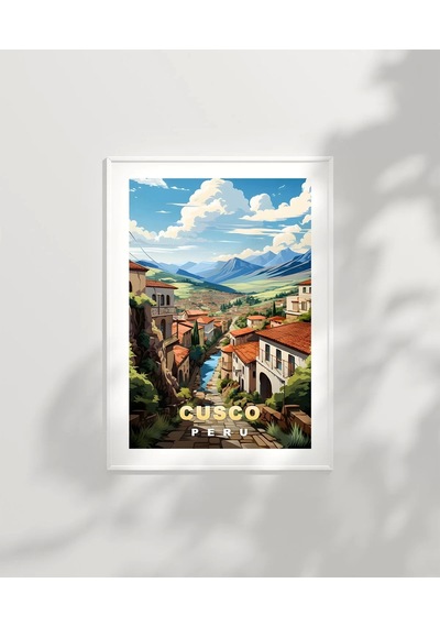Çerçevesiz Poster And Dağlarının Kalbinde Cusco