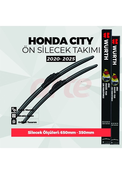 Honda City Würth Flatblade Plus Ön Silecek Takımı 2020-2025