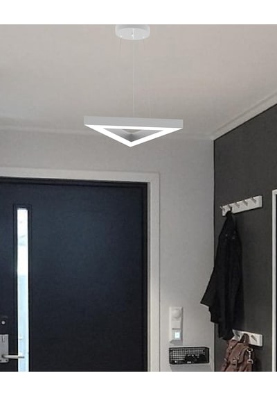 Trian Gri Kasa, Sarı Işık Modern Sarkıt Led Avize GRİ RENK