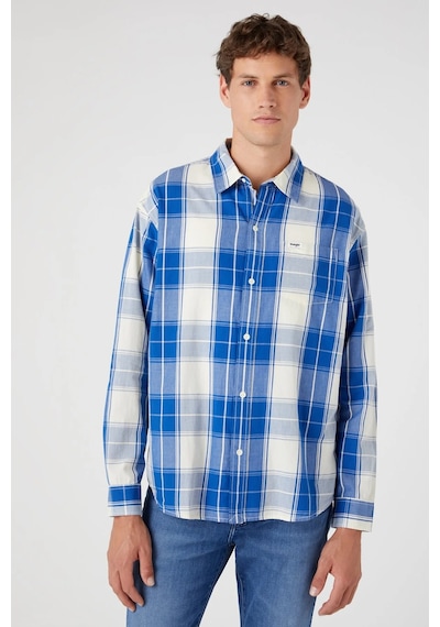 Wrangler Regular Fit Uzun Kollu Mavi Erkek Gömlek W5d64mxv2 001 Wrangler Regular Fit Uzun Kollu Mavi Erkek Gömlek W5d64mxv2 001