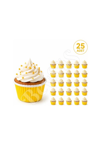Muffin Kalıbı 25li Sarı