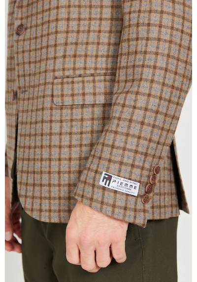 AC&Co / Altınyıldız Classics Erkek Kahve Bej Slim Fit Dar Kesim Mono Yaka Kareli Yünlü Ceket Kahve Bej AC&Co / Altınyıldız Classics Erkek Kahve Bej Slim Fit Dar Kesim Mono Yaka Kareli Yünlü Ceket Kahve Bej