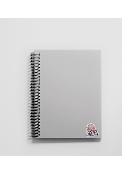 Genshin-yae Miko 2 Adet Sticker Set Parlak Kağıt