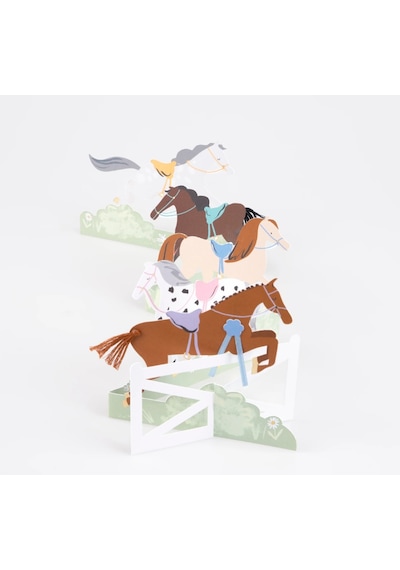 Meri Meri - Concertina Horse Card - Atlar Tebrik Kartı