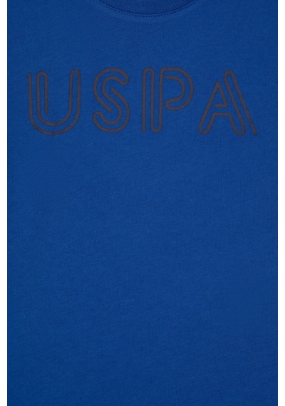 U.S. Polo Assn. Erkek Çocuk Saks Basic Bisiklet Yaka Tişört 50306483-VR045