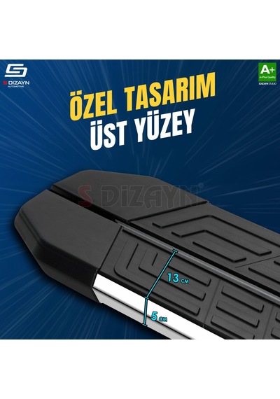 S-dizayn Fiat Doblo 3 Newline Krom Yan Basamak 203 Cm 2023 Üzeri