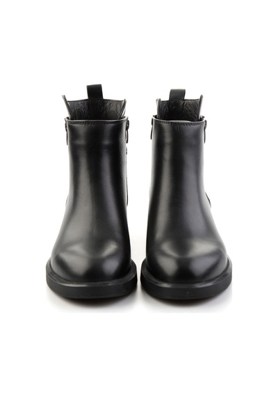 Siyah Hakiki Deri Kadın Bot & Bootie K02788003003