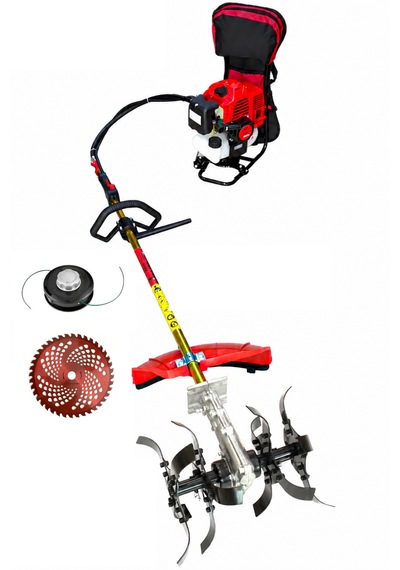 Benzinli Sırt Tırpan + Toprak Çapalama Aparatı Set 52 Cc 4.6 Hp Bc520