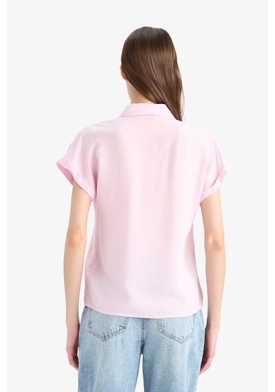 DeFacto Regular Fit Basic Düz Viskon Kısa Kollu Gömlek N7819AZ25SPPN47