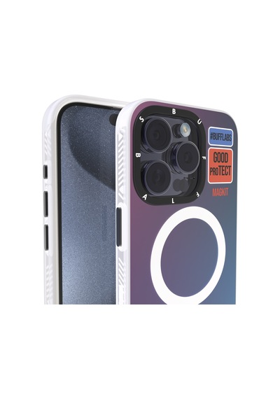 BuffiPhone Uyumlu 15 Pro Magkit Desenli Kılıf