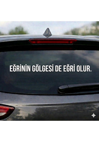 Araba Arka Yazı Sticker 2