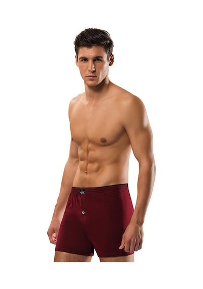 Erdem Erkek Karışık Renk 6'lı %100 Pamuk Penye Boxer Çok Renkli