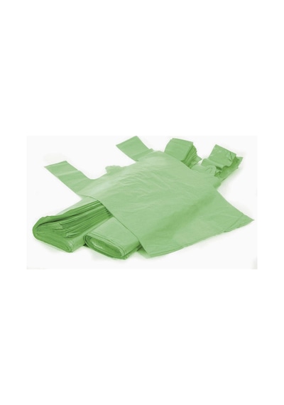Arma Yeşil Market Poşeti Torbası  Hışır Atlet Poşet  Büyük Boy  30 x 60 CM  1 KG