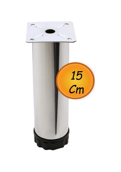 Hobit Ayarlanabilir Metal 15 Cm Krom Mobilya Kanepe Koltuk Baza Yükseltici Destek Ayağı Ayakları. Gr Diğer