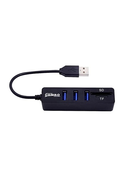 4690 Usb Hub 3 Port Microsd Tf Sd Kart Okuyucu Çoklayıcı
