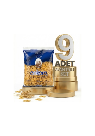 Ankara Kelebek Makarna 9x500 Gr