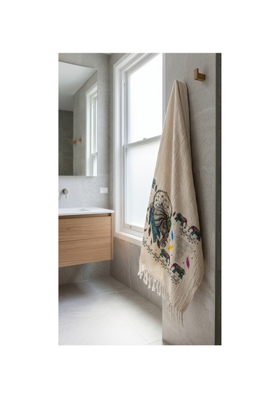 %100 Pamuk 4 Katlı Müslin Kumaş Plaj Havlusu / Peştemal / Banyo / Hamam Havlusu 90 X 190 Cm Bej - 867203634 Bej