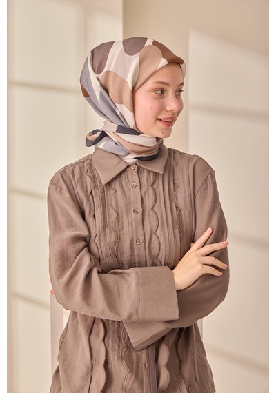 Silk Home Aura Eşarp 140001-02 Lacivert, Vizon, Kahve, Gri