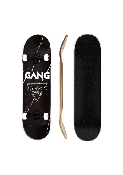 Gang Skateboards 8.0 Marble Black Complete Profesyonel Kaykay