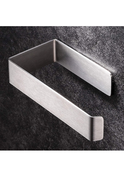 Paslanmaz Çelik Yapışkanlı Havluluk Ve Tuvalet Kağıtlığı Set Inox