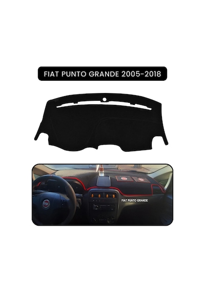 Fıat Punto Grande 2005-2018 Modellerine Uyguntorpido Koruma Halısı Siyah Kenar
