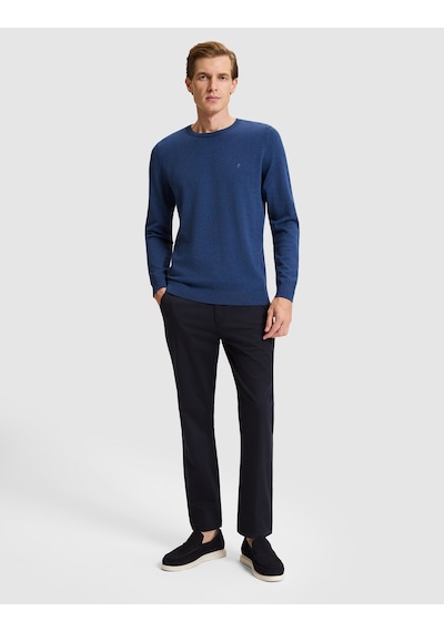 Pierre Cardin İndigo Melanj Slim Fit Basic Kazak 50331501 Vr155