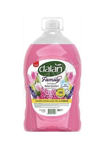 4 Adet Dalan Family Sıvı Sabun Bahar Çiçekleri 3000ml