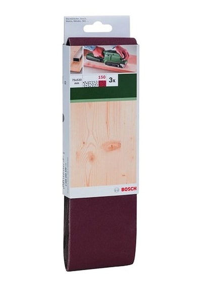 Tank Zımpara Kağıdı, 75 X 533 Mm, 150 Kum, 3'lü