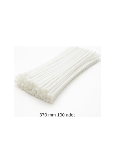 Seti 100 Adet Beyaz - Naylon Kablo Bağı 37 Cm 3 6 Mm Kalınlık Genel