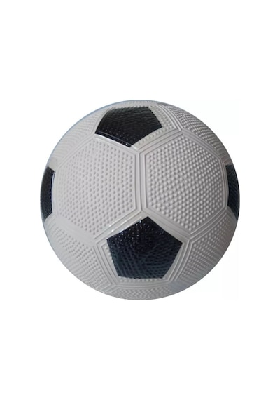Janva Siyah Beyaz Maç Topu Futbol Topu Kauçuk + Pompa + Şişirme Iğnesi Beyaz