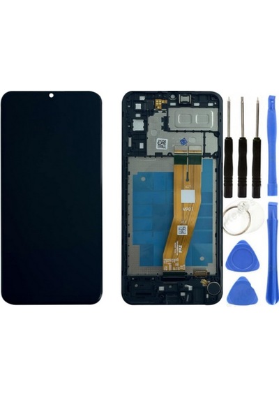 Te Samsung Uyumlu M04 M045 Çıtalı Lcd Ekran + Tamir Seti