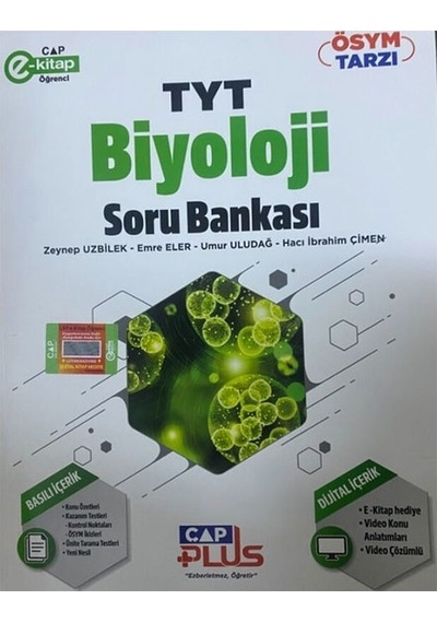 2023 TYT Biyoloji Plus Soru Bankası -  Çap Yayınları