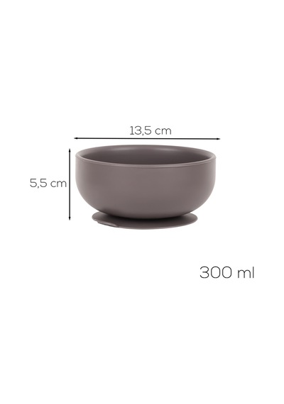 Porsima 34004 Silikon Vakumlu 300ml Mama Kasesi Antrasit