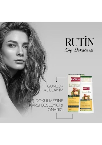 Saç Dökülmesine Karşı Bitkisel Şampuan Argan & Zeytinyağı İçerikli, Biocomplex B19, Parlaklık Ve Onarım Sağlayan Şampuan, 360 Ml