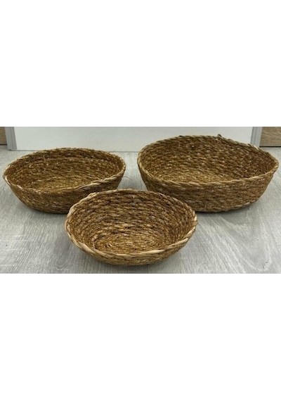 Akıllıelma-casa Linda Çerezlik Oval Mini 3 Lü Cl-12096 8708 8692 8685 Hasır