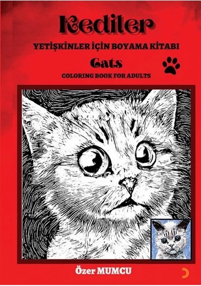 Kediler - Yetişkinler için Boyama Kitabı - Özer Mumcu - Cinius