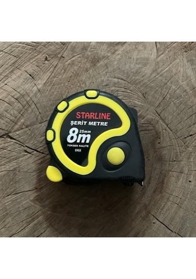 STARLİNE 8*25 MM YÜKSEK KALİTE ÇELİK ŞERİT 8 METRE